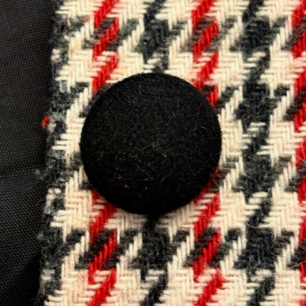 Cross Country Houndstooth Equestrian Blazer Size 18 Tweed Preppy Academia Boxy - Picture 4 of 8